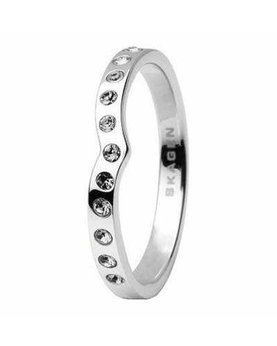 Anello Donna Skagen Acciaio Inossidabile Argento Misura 10 - Design Minimal
