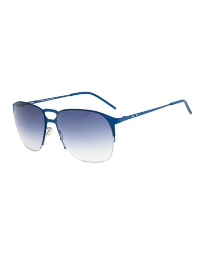 Italia Independent Gafas de Sol Mujer 0211: Montura Azul, Lentes Grises
