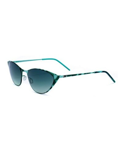 Italia Independent Gafas de Sol Mujer - Montura Negra, Lentes Grises
