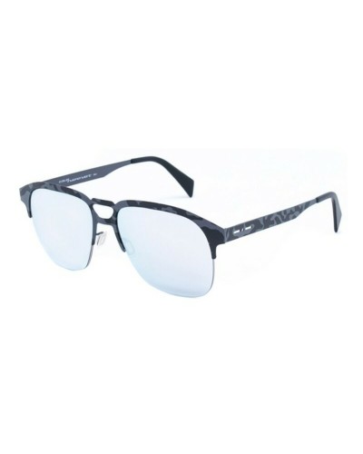 Italia Independent 0502: Lunettes de Soleil Homme, Noir Mat, Ø 54mm
