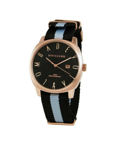 Miesten rannekellot Devota & Lomba DL008MSPBK-GR-03BLACK (Ø 42 mm)