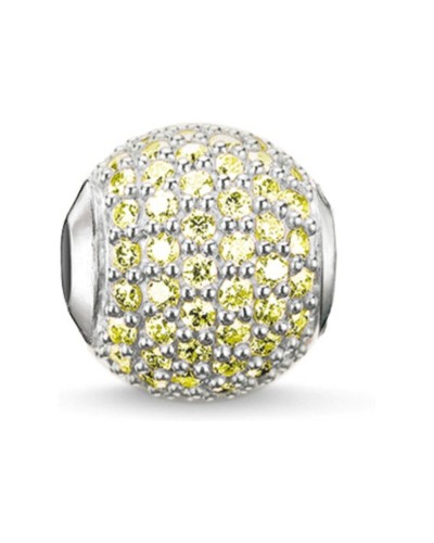 Thomas Sabo Perla Verde Mujer - Plata 925, 1.1cm - Charms & Beads
