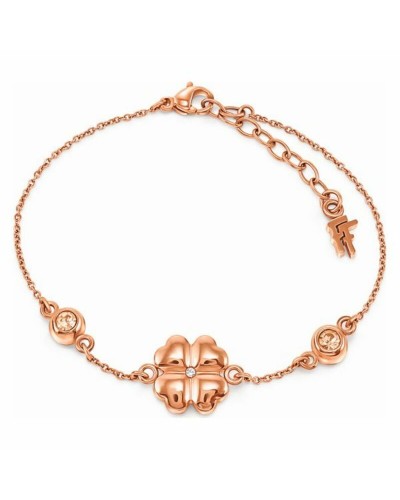 Folli Follie Pulsera Mujer Oro Rosa 23cm - Joya Elegante
