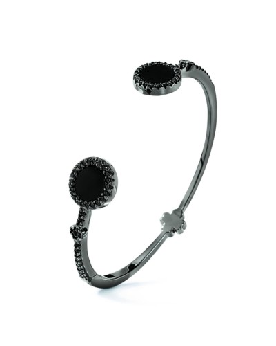 Folli Follie Pulsera Negra 3B18S039KKK - Elegante y a la Moda
