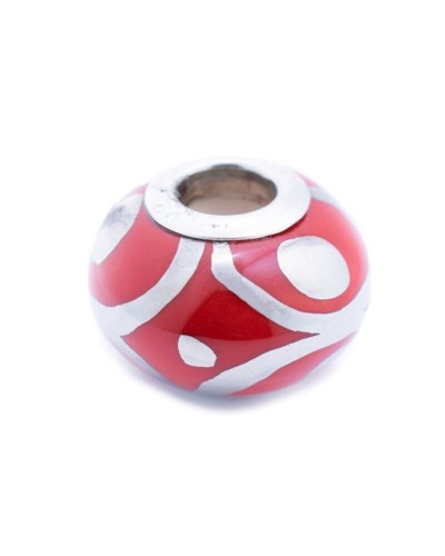 Viceroy Perlina Mujer Rojo 1cm - Colgante Plata - Accesorio de Moda
