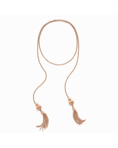Folli Follie Collar de Mujer Largo Rosado (113cm) - Elegante y Versátil
