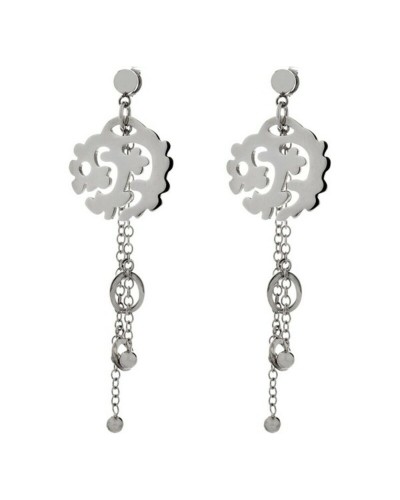 Folli Follie Boucles d'Oreilles Pendantes Femme Or Rose - Élégantes 4E0F023

