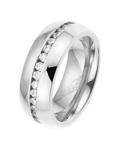 Gooix Anillo Mujer Plata 925 Circonitas Talla 16 Elegante Regalo
