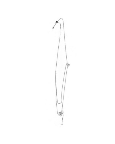 Collier Femme Folli Follie Acier Inoxydable Argent Élégant 3N17S038C
