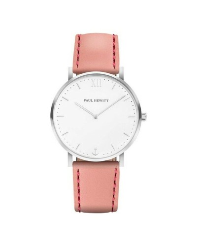 Paul Hewitt Reloj Unisex 39mm Plata Blanco - Estilo Náutico
