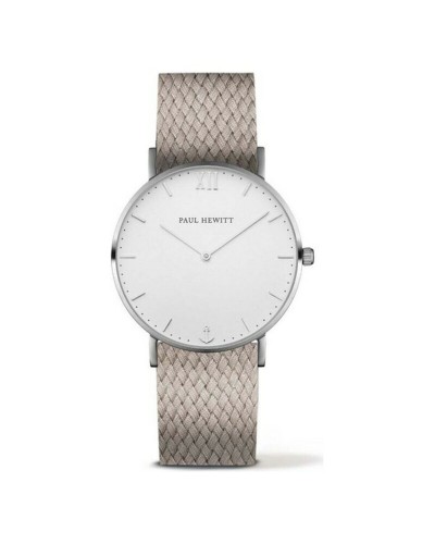 Paul Hewitt Reloj Unisex 39mm Plata Blanco - Estilo Náutico
