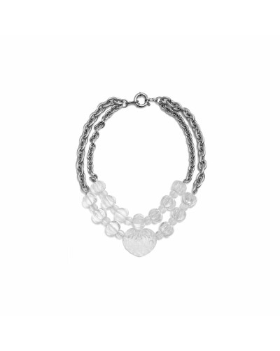 Folli Follie Collana Donna Argento 925 Pendente Logo 38cm
