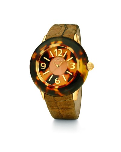 Folli Follie Reloj de Mujer WF8G034SSB Marrón, Ø 45mm - Estilo y Diseño
