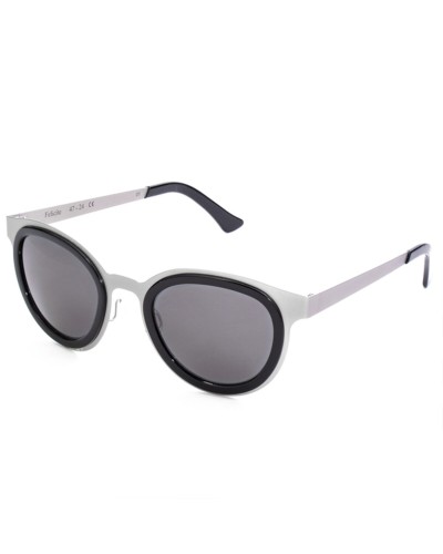 L.G.R Felicitè Argento: Gafas de Sol Unisex Redondas Ø 47mm - Estilo & Protección
