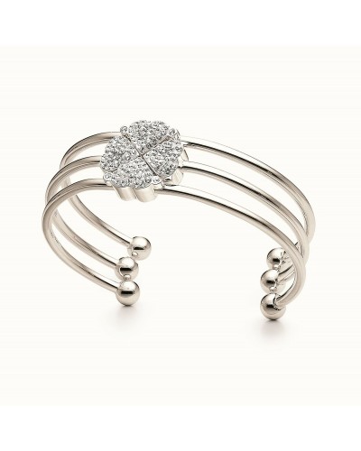 Folli Follie Pulsera Plateada 17cm - Joya Mujer Elegante
