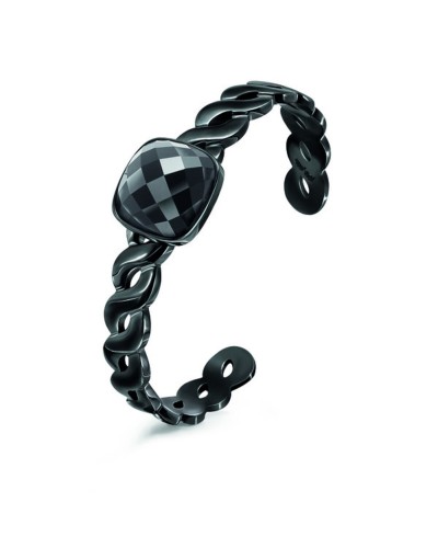 Folli Follie Bracelet Noir 17cm 3B15T013KK - Design Élégant
