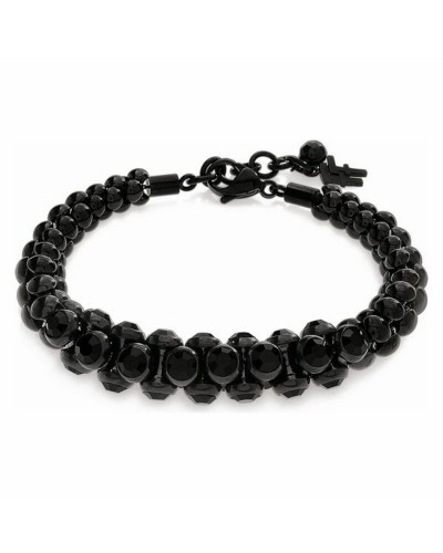 Folli Follie Pulsera Mujer 3B1T021KK Acero Negro Longitud 17 cm
