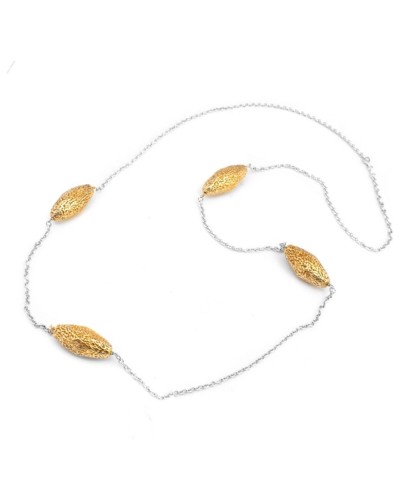 Folli Follie Women's Necklace Yellow Gold - Elegant Choker 40cm
