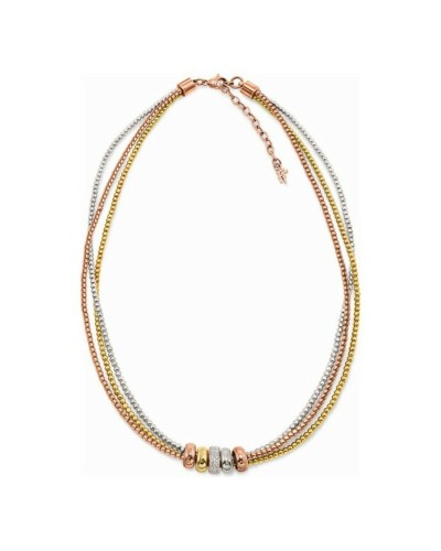 Folli Follie Collier Femme Plaqué Or Rose 42cm - Élégant & Glamour
