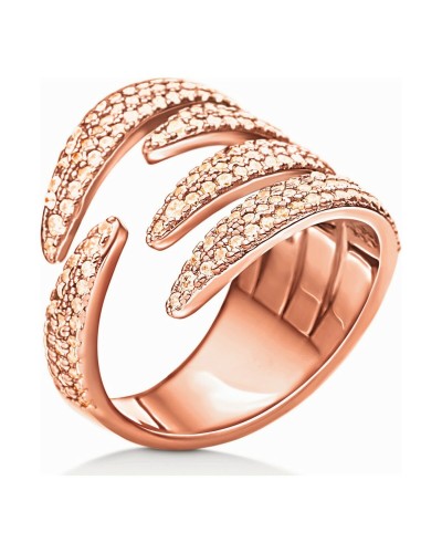 Folli Follie Bague Femme Argent Rose Taille 52 - Bijou Élégant
