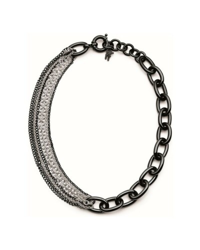 Folli Follie Collana Donna Oro Rosa - Girocollo 30cm Elegante
