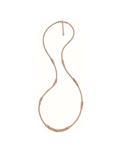 Folli Follie Collana Donna Rosé Gold Placcato - Lunghezza 45cm
