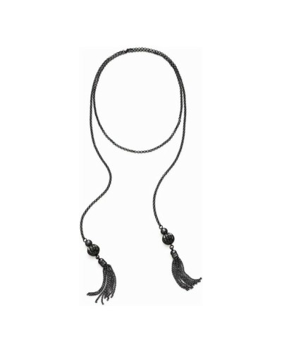 Folle Follie Collier Femme Plaqué Or Rose 45cm - Élégant Ras du Cou
