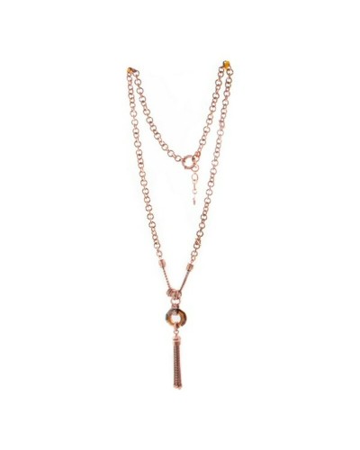 Crazy Chic Necklace Women Silver Rose Gold 3N2T021RFC - 48cm Elegant
