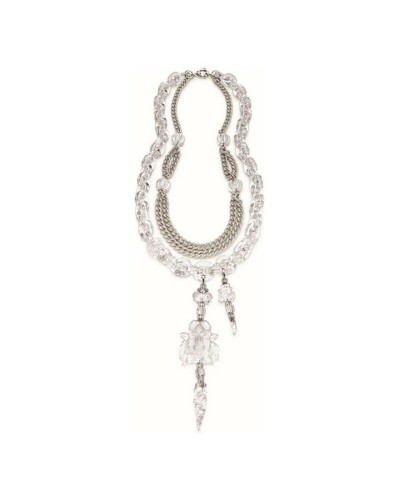 Crazy Chic Necklace Women Stainless Steel Rose Gold Plated 70cm
