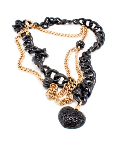 Folli Follie Collana Donna Rosa Oro 35cm - Elegante Gioiello di Moda
