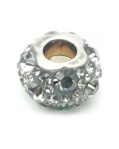 Folli Follie Perle Grise Femme 1cm - Pendentif Élégant Argent 925
