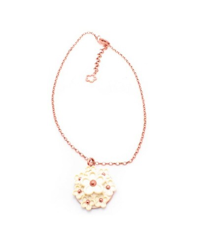 Folli Follie Collana Donna Argento Rosé 27cm - Elegante Gioiello 3N1T043RW
