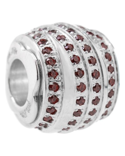 Folli Follie Perlina Mujer Gris 1.5cm - Abalorio Elegante Acero
