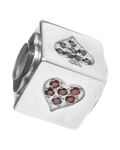 Folli Follie Perle Grise 1.5cm - Charm Femme Élégant
