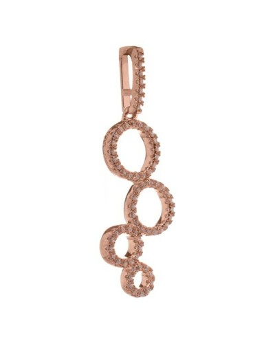 Folli Follie Ciondolo Donna Oro Rosa 3cm - Elegante Pendente
