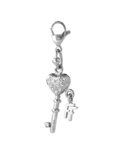 Folli Follie Perlina Mujer Gris 3 cm - Colgante Elegante
