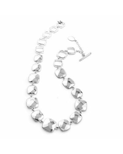 Folli Follie Collana Donna 35cm - Elegante Girocollo Argento 1N9F111
