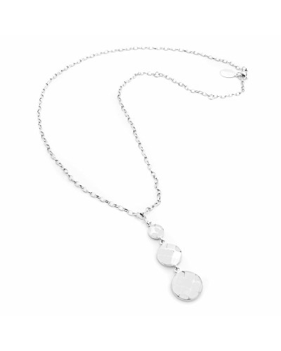 Folli Follie Collana Donna 1N9F133 Argento, Lunghezza 38 cm
