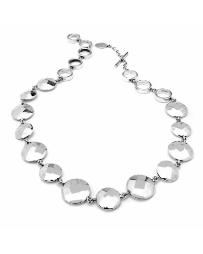 Folli Follie Collana Donna Acciaio Inox Oro Rosa 40cm - Elegante
