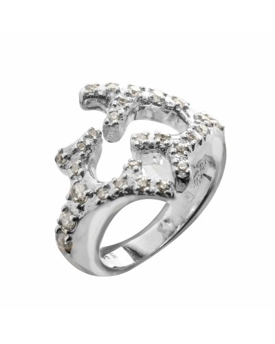 Crazy Chic Ring Woman Silver 925 Circle Pavé Size 52 (12)
