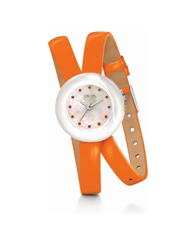 Folli Follie Montre Femme Orange Ø28mm - Élégante & Tendance
