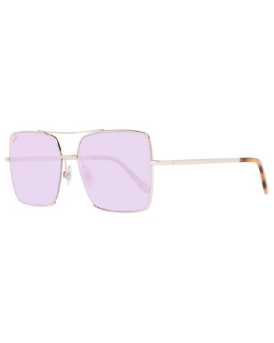 Web Eyewear WE0210 Damen: Sonnenbrille Roségold, braune Gläser ø 57mm
