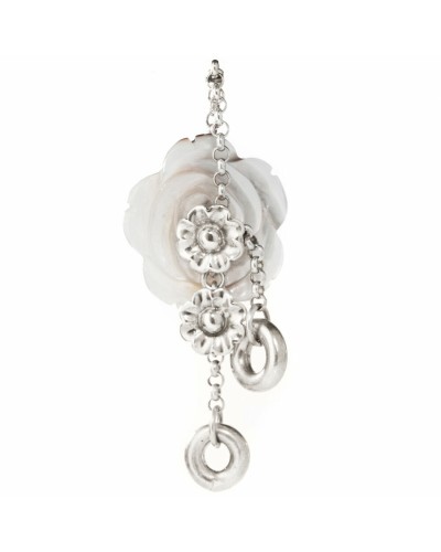 Folli Follie Pendentif Femme 4P8S001A - Argent, 3cm - Design Élégant
