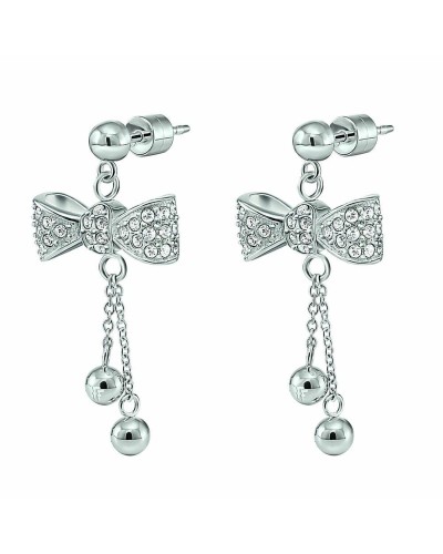 Folli Follie Women's Earrings 3E15F003C, 925 Silver, 3 cm Hoop
