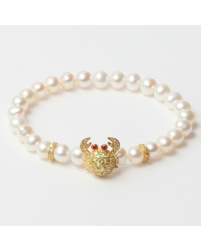 Damarmband Lancaster JLA-BR-CRAB-6-WH 16 mm