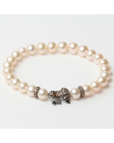 Naisten rannekorut Lancaster JLA-BR-FROG-4-WH 16 mm