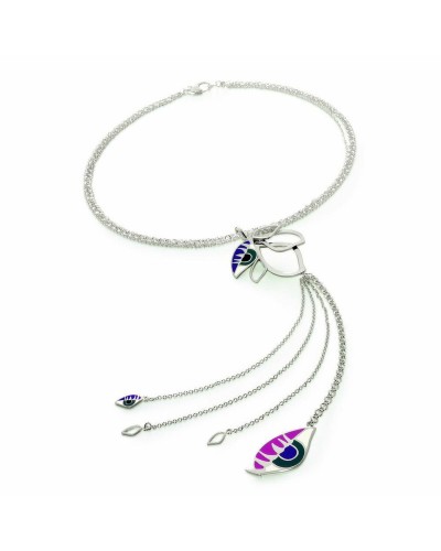 Follie Follie Collier Femme Acier Inoxydable Argent 45cm - Bijou Élégant
