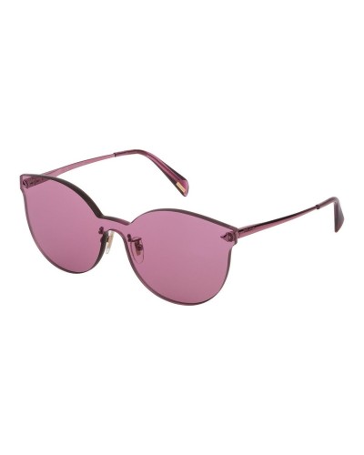 Police SPL935: Lunettes de Soleil Femme, Monture Argentée, Verres Gris
