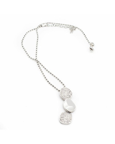 Crazy Chic Necklace for Women 3N0F041C: Elegant Silver Choker 30cm
