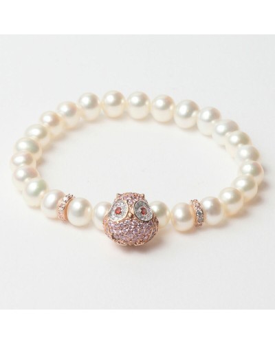 Lancaster Damenarmband OWL Weiß 16mm - Elegantes Schmuckstück
